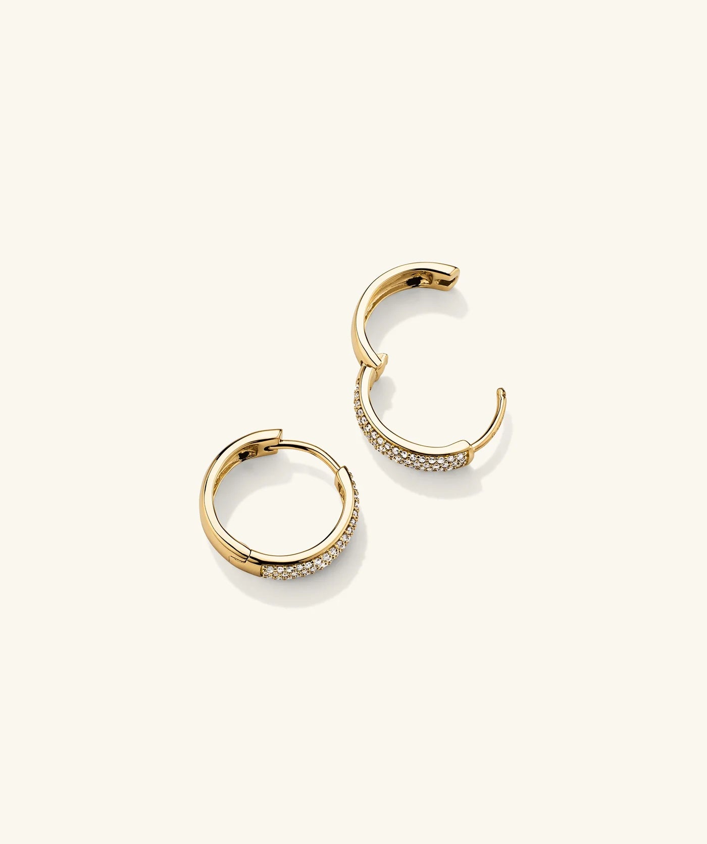 Dune Diamond Small Hoops