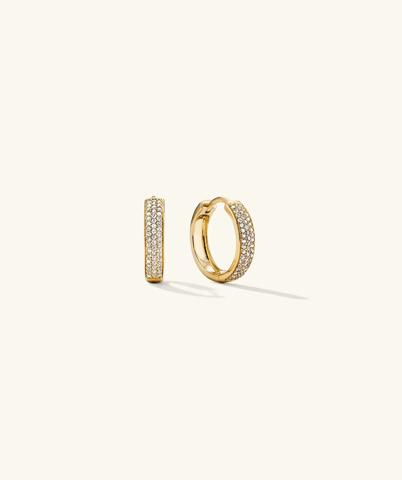 Dune Diamond Small Hoops