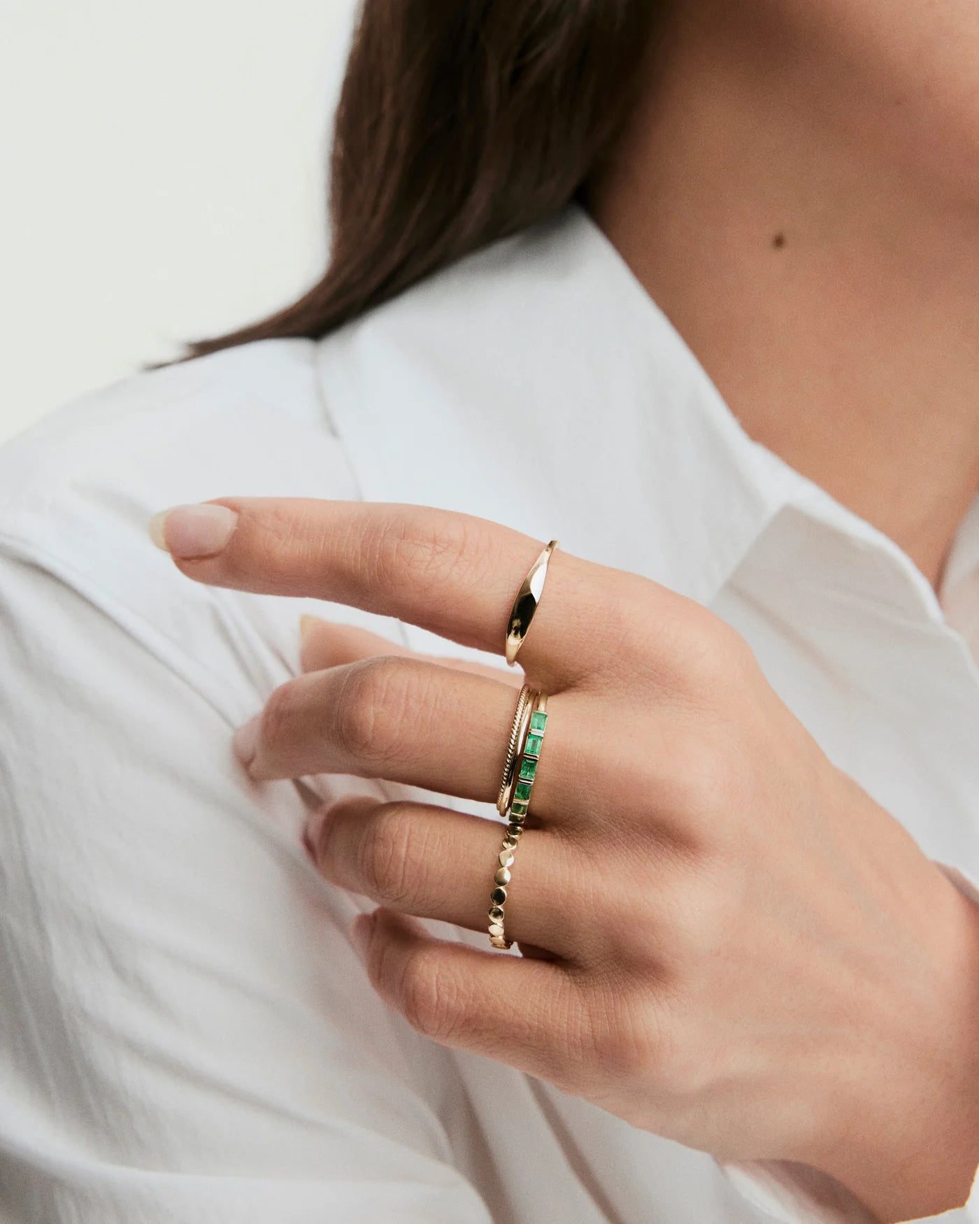 Celestial Emerald Ring