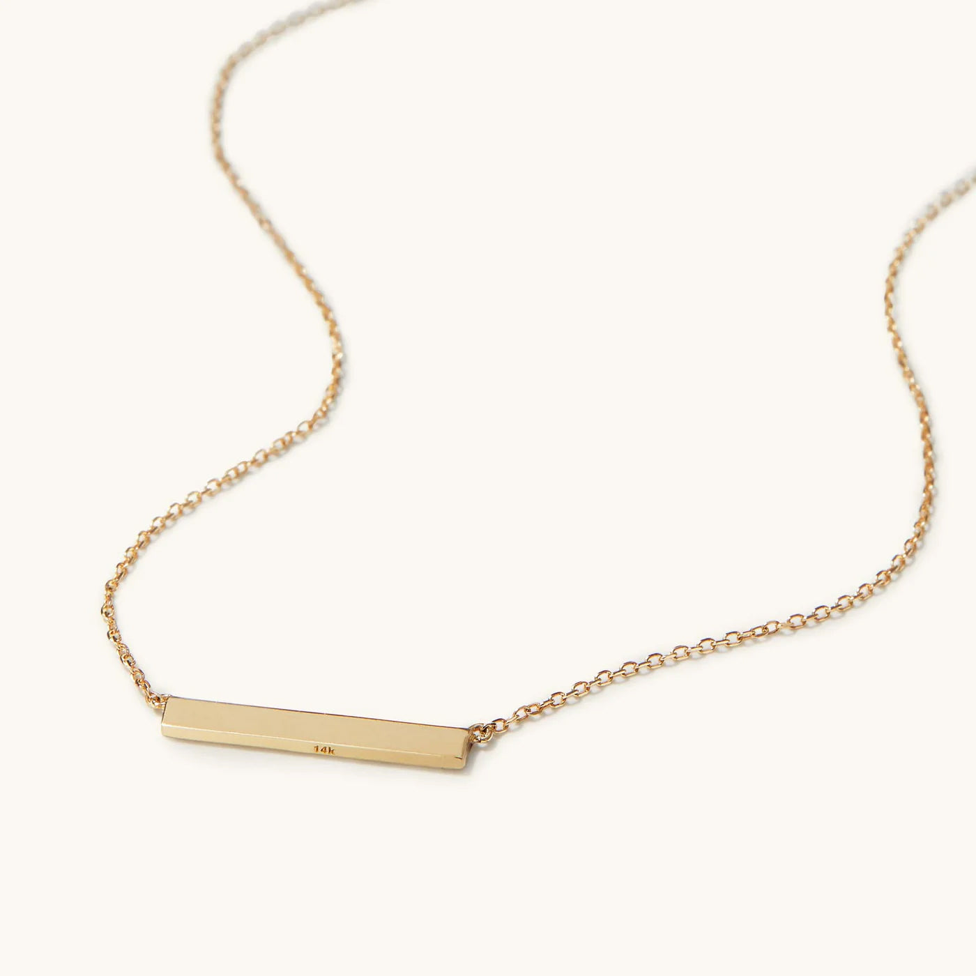 Engravable Bar Necklace