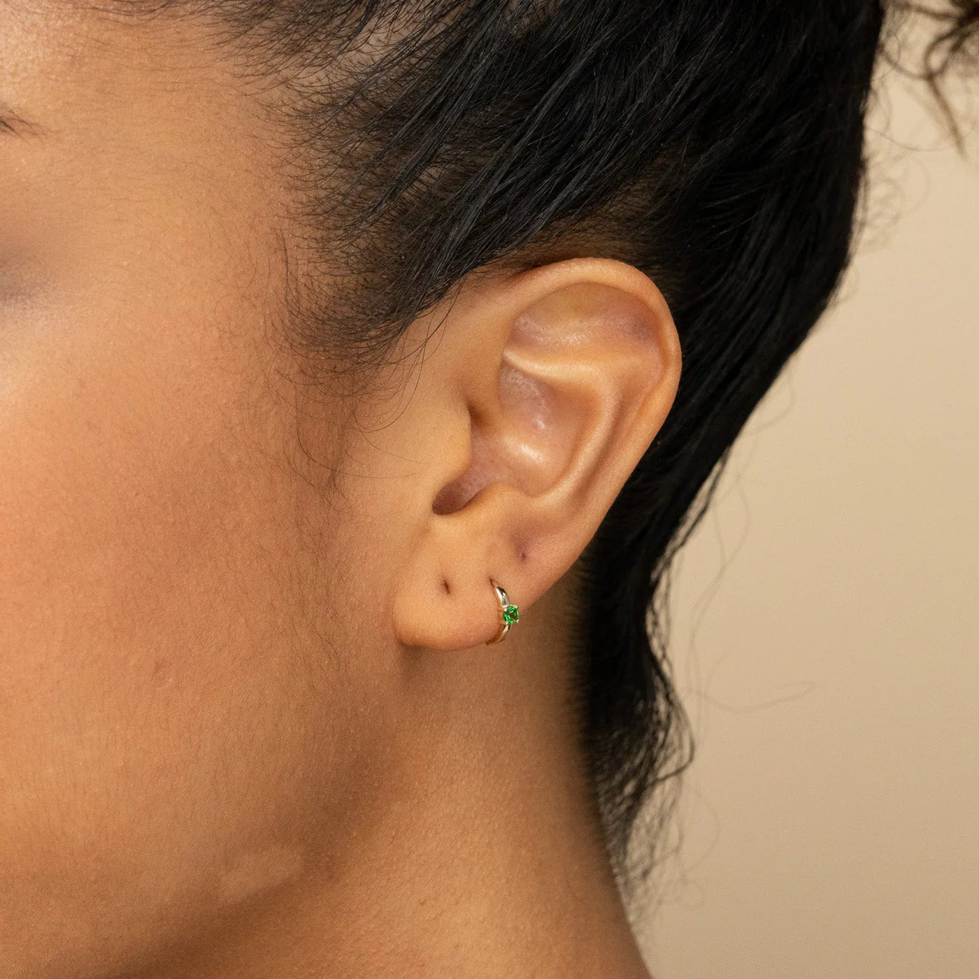 Éclat d’Émeraude Hoop - Tsavorite